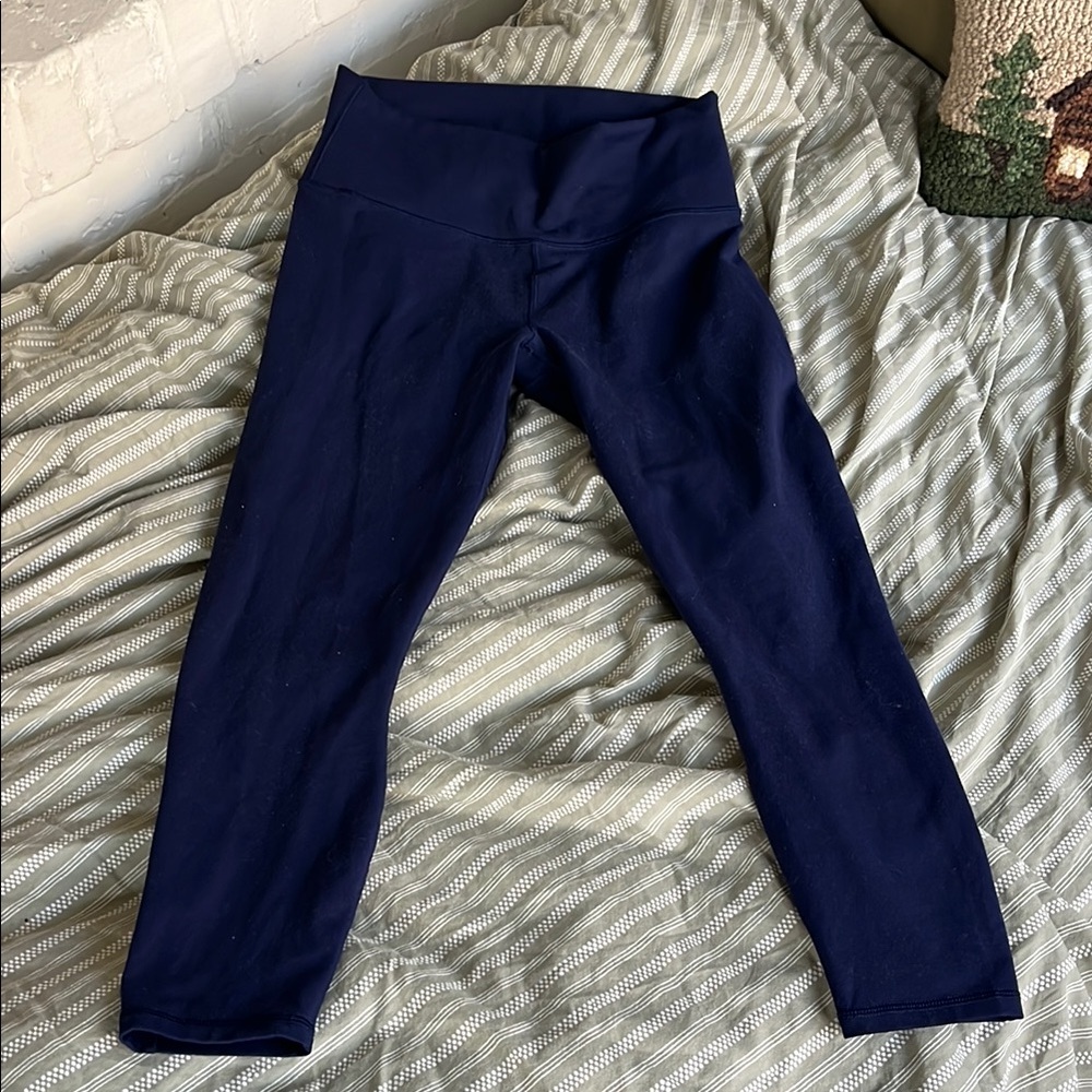 Fabletics Blue Performance Leggings High Waist